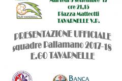 Locandina presentazione squadre