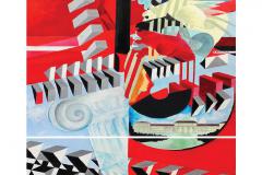 Locandina "Tra geometrie e cromatismi" Locandina "Tra geometrie e cromatismi"