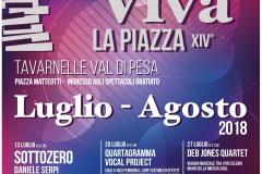 Manifesto "La Piazza vive, viva la Piazza 2018"