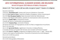 Locandina Summer School anno 2019