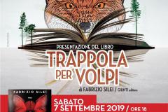 Locandina presentazione libro "Trappola per volpi" Locandina presentazione libro "Trappola per volpi"